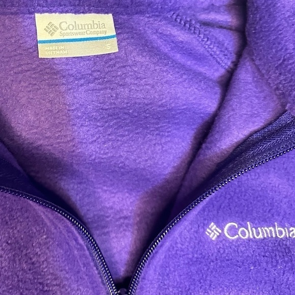 Columbia Jacket Sz Small Full Zip Purple Outdoor Utility Sporty Gorpcore Active - Picture 3 of 3